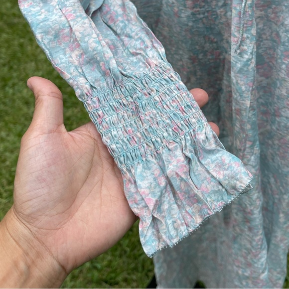 HM viscose long sleeve maxi dress size XS run big like S NWT - Picture 5 of 9